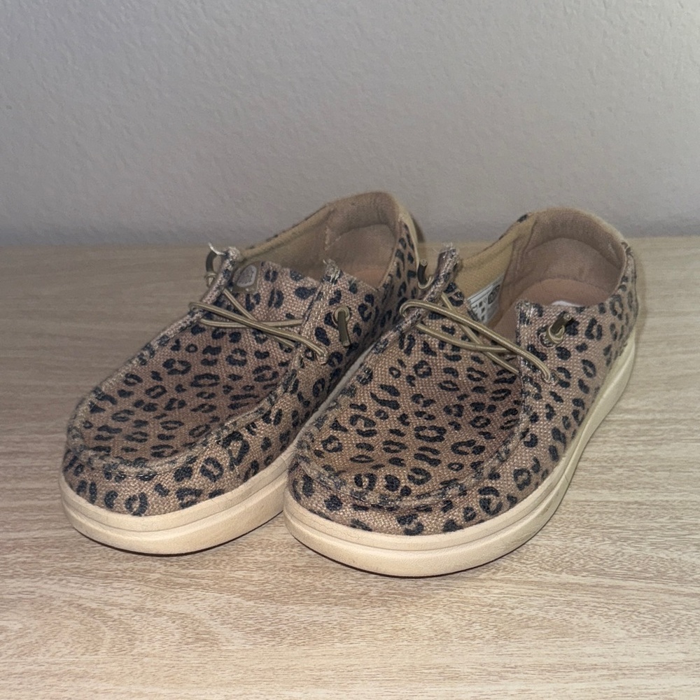 Hey Dude Kids Leopard Moccasins